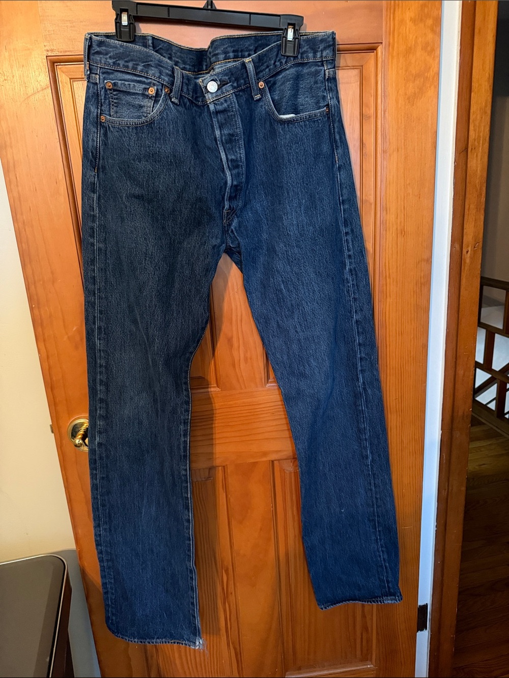 Levi’s 501 Classic Straight-Leg Jeans in Dark Blue 36x36